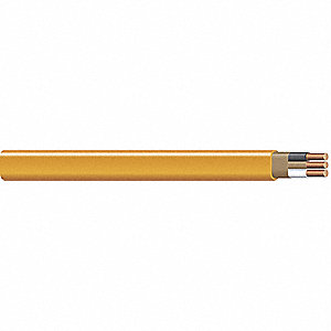 ROMEX Nonmetallic Building Cable, NM-B, 10 AWG, Number of Conductors 2 ...