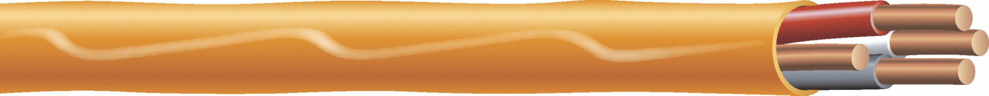 ROMEX, 10 AWG, 3 Conductors, Nonmetallic Building Cable - 2VGC8 ...