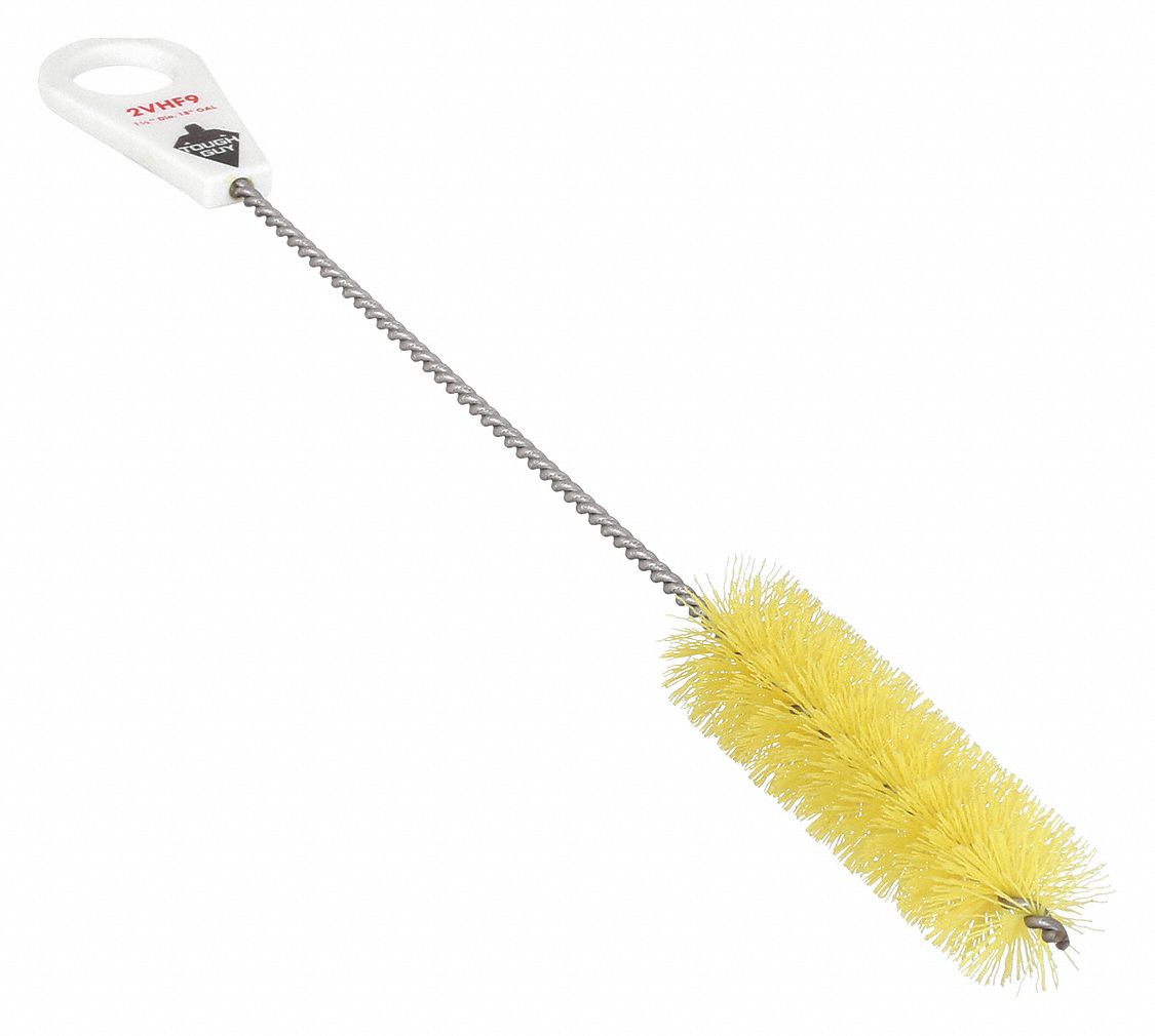 BROSSE TUYAU AVEC MANCHE JAUNE