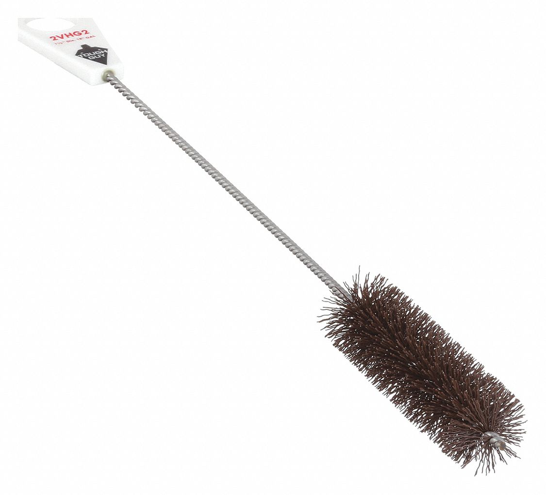 BROSSE TUYAU AVEC MANCHE BRUN 2PO