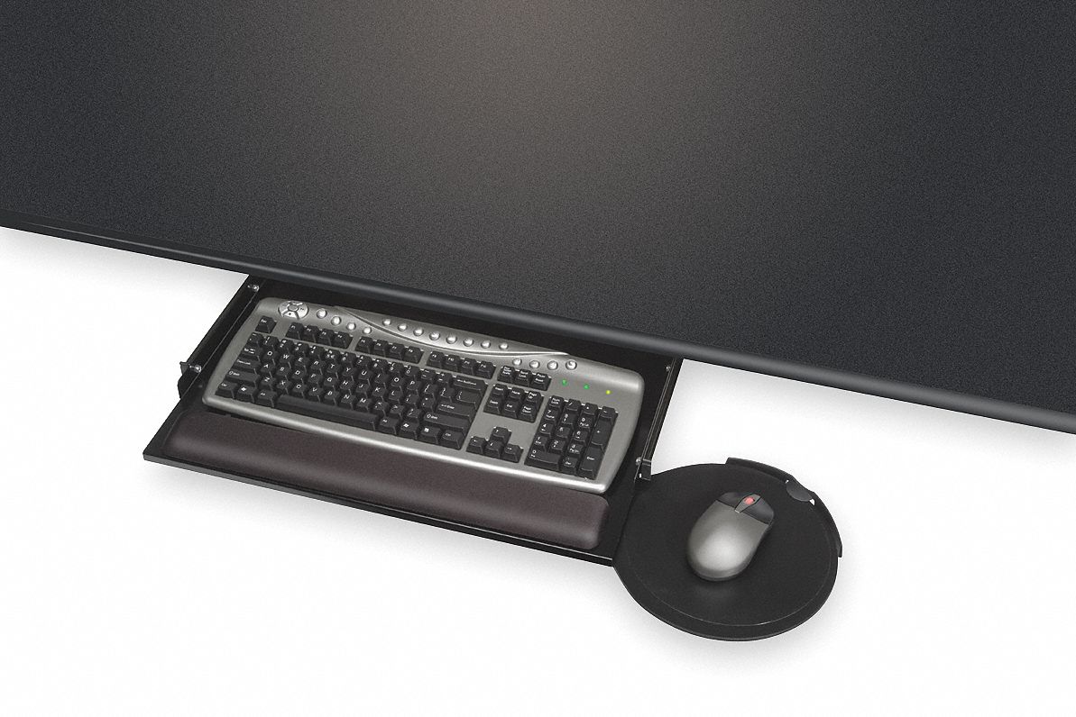 Kellyrest Under Desk Keyboard Drawer 2 1 2in Black 2vhn6