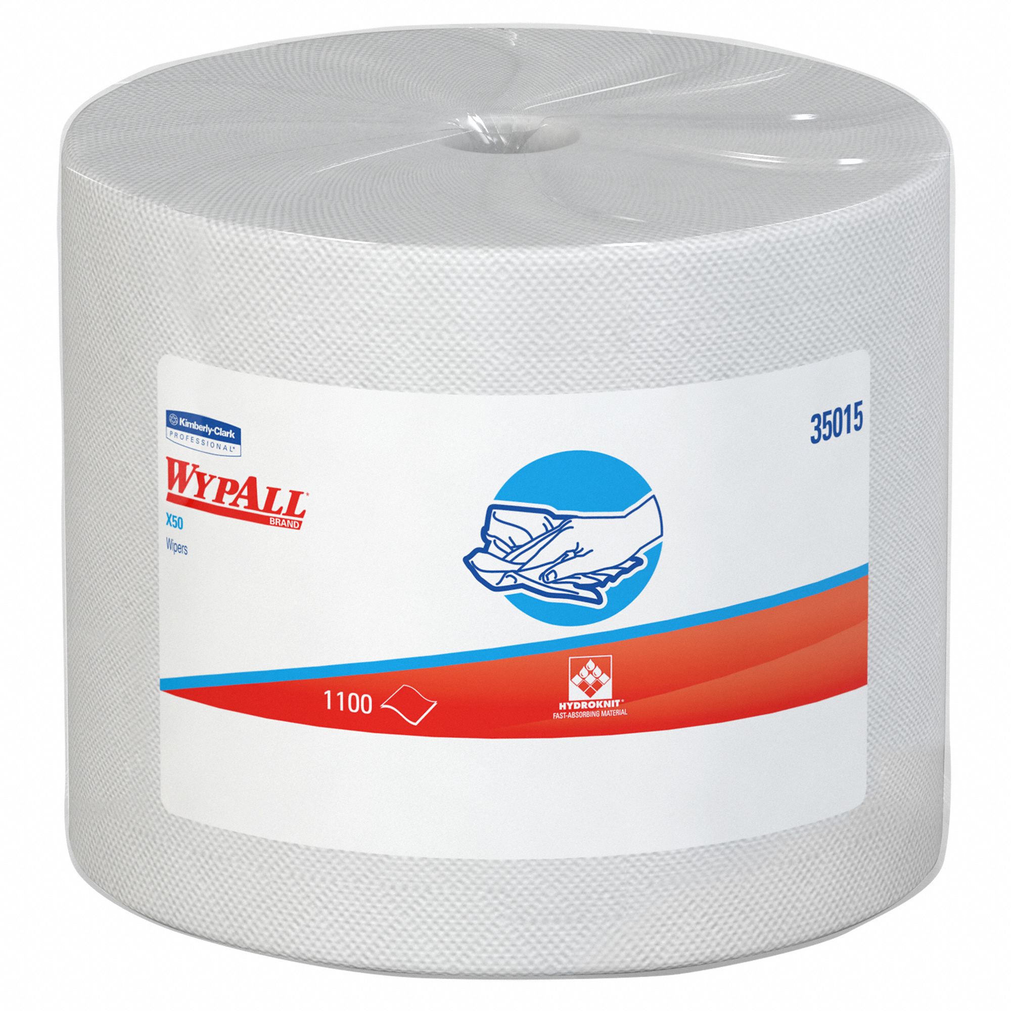 WYPALL Dry Wipe Roll, WYPALL(R) X50, 9 3/4 in x 13 in, Number of Sheets