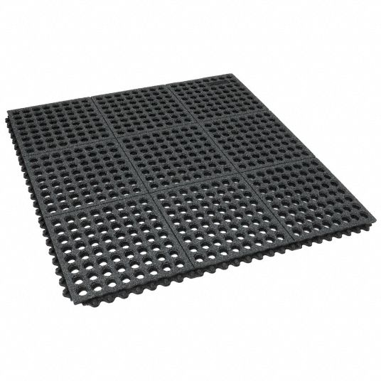 Interlocking Rubber Floor Tiles  Cushion-Ease Interlocking Floor Mat