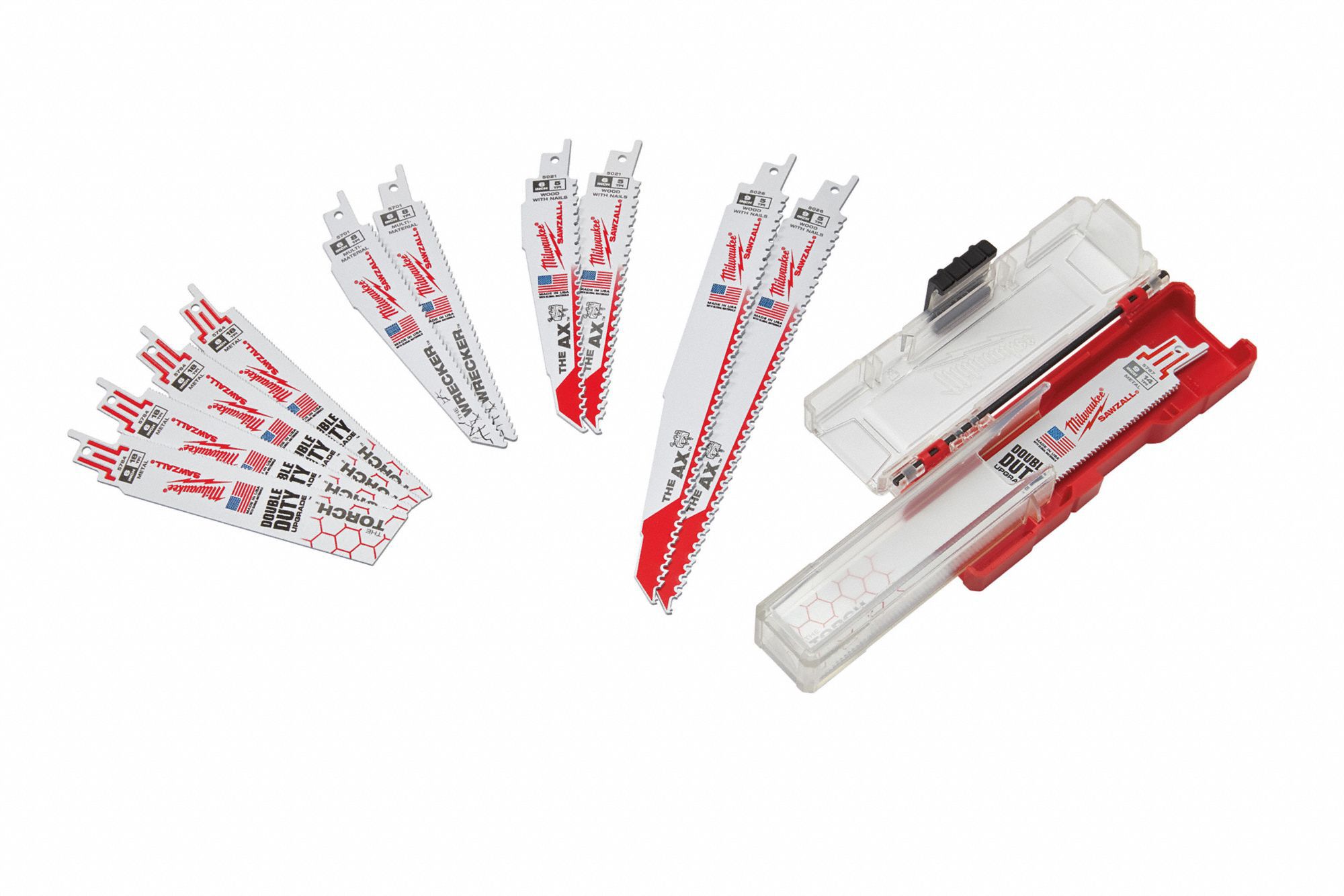 Reciprocating Saw Blade Set: 5 Teeth per Inch, 6 in_9 in Blade Lg, 0.05 in Blade Thick