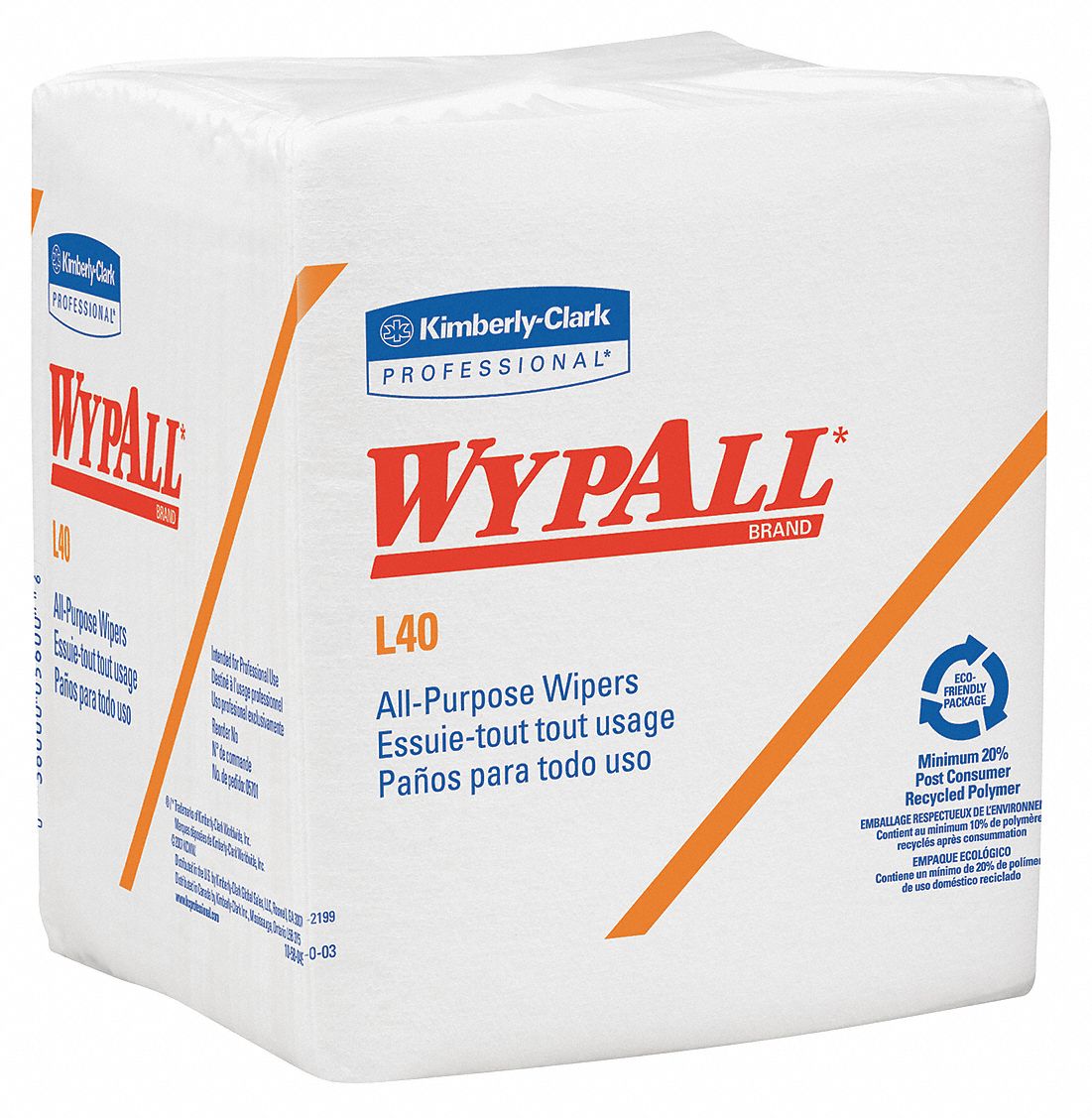 Wypall Dry Wipe Wypall R L40 12 In X 12 1 2 In Number Of Sheets 56 White Pk 18 2vjc4 Grainger