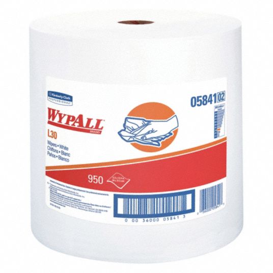 WYPALL Dry Wipe Roll, WYPALL(R) L30, 121/2 in x 131/4 in, Number of