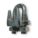 WIRE ROPE U-BOLT CLIP, ⅜ IN COMPATIBLE ROPE DIA, 6½ IN ROPE TURNBACK L, U-BOLT CLIP