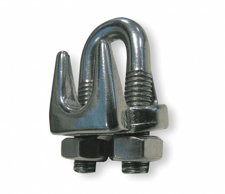 Dayton Clip Para Cable Metálico Con Perno En U Material Acero