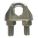 WIRE ROPE U-BOLT CLIP, ⅛ IN COMPATIBLE ROPE DIA, 3¼ IN ROPE TURNBACK L, MALLEABLE IRON