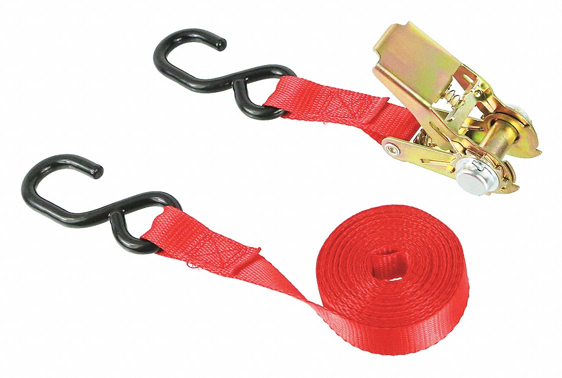 GRAINGER APPROVED Tie Down Strap, 15 ftL x 1 inW, 400 lb Load Limit ...