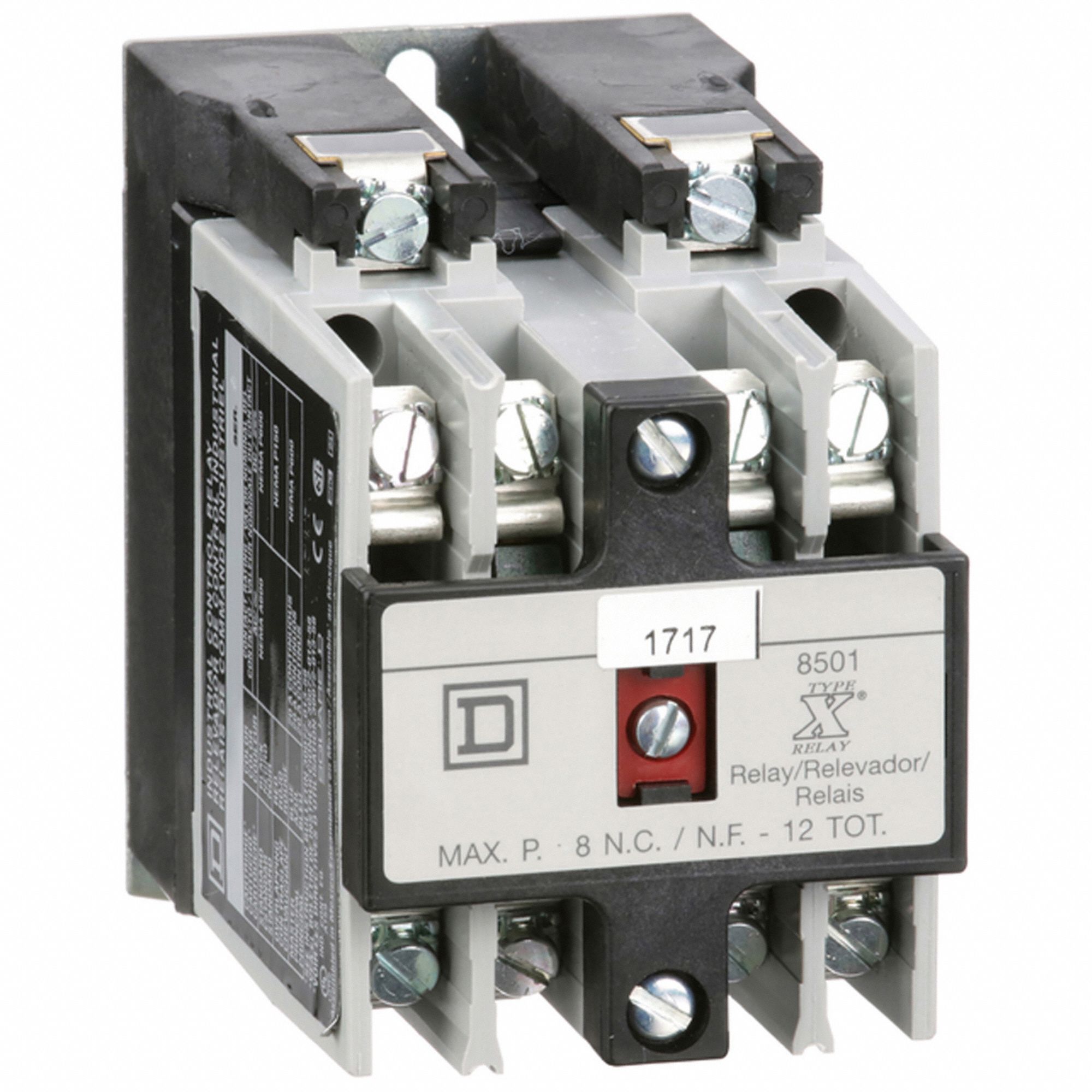 NEMA CONTROL RELAY,2NO,24VAC,10A