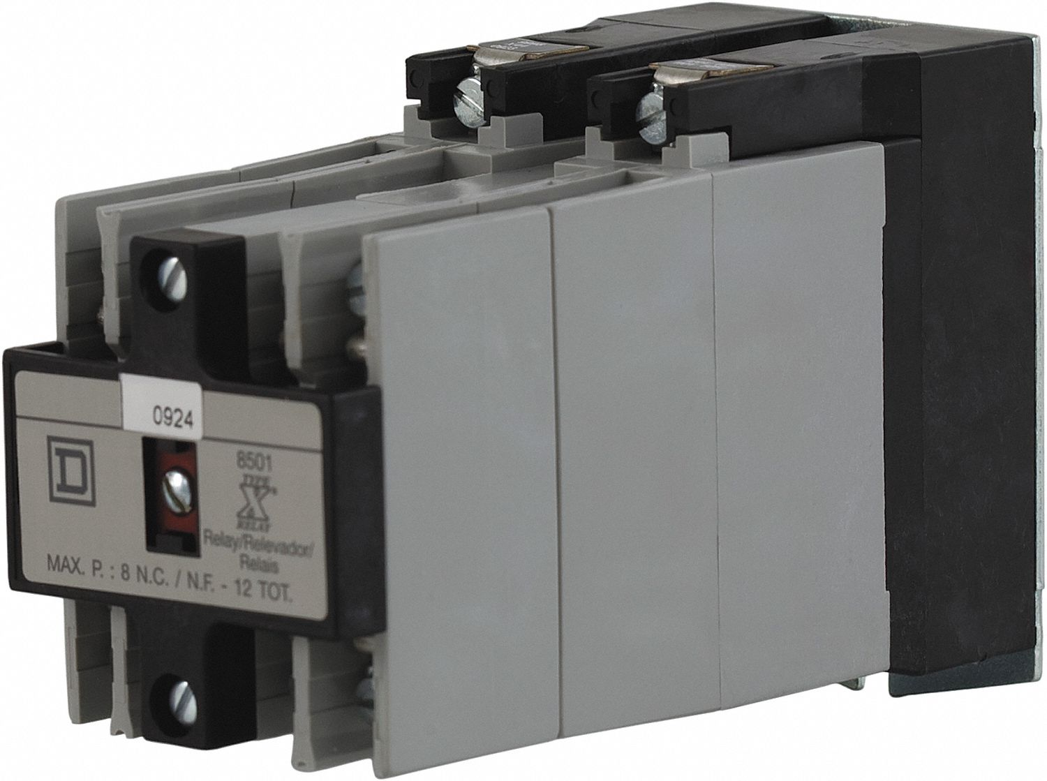 SQUARE D NEMA Control Relay 240V AC, (8) SPSTNO, Surface 2VLG8