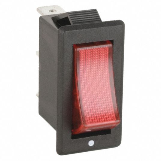 POWER FIRST, SPST, On/Off, Lighted Rocker Switch - 2VLN1|2VLN1 - Grainger
