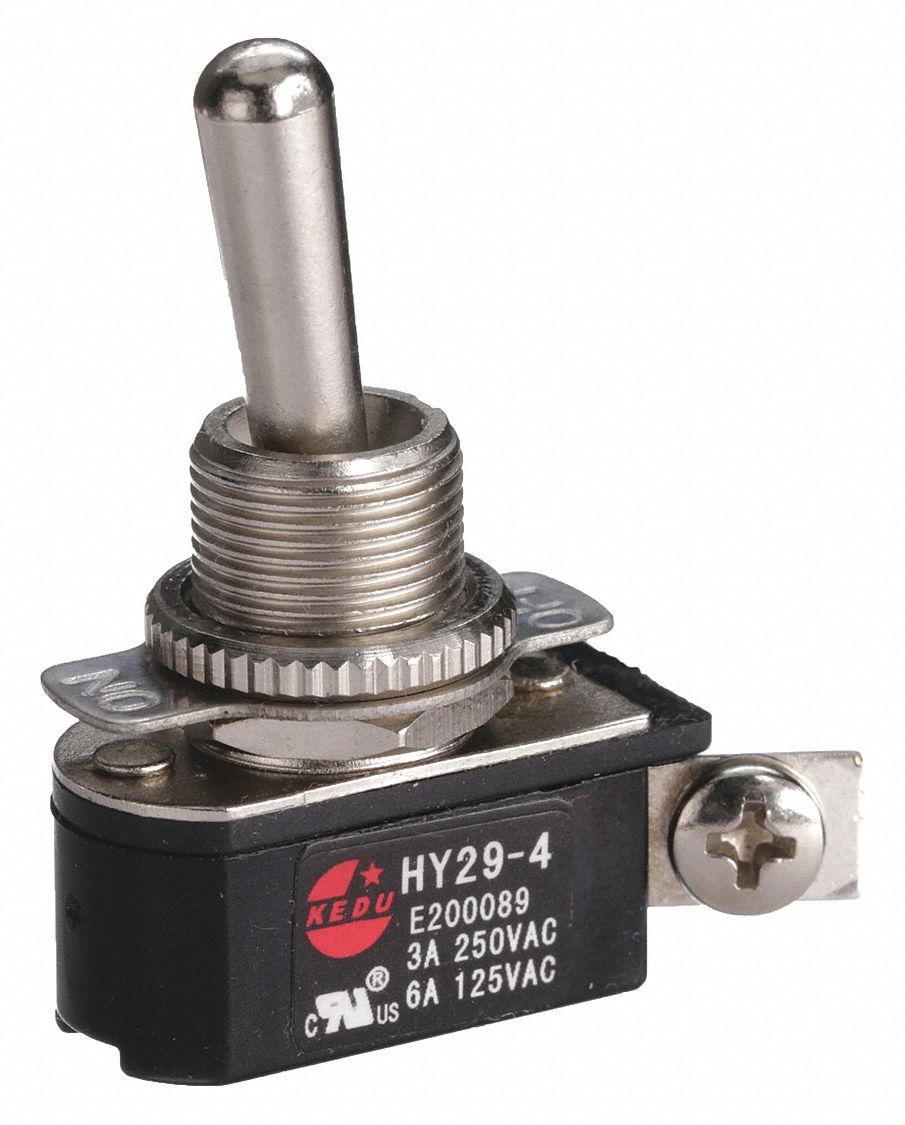 TOGGLE SWITCH, 2 POSITION, 2 CONNECTIONS, SPST, SCREW TERMINALS CONNECTION, HY29 SERIES