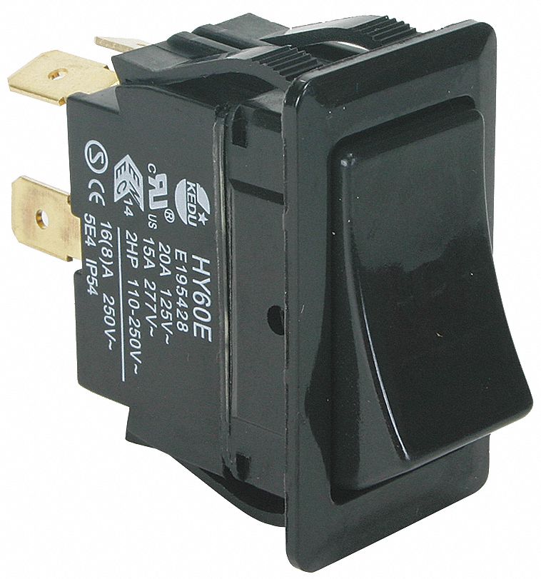 Componentes del interruptor - TB2-2A-DC-1 - interruptor, palanca, 4P DPST  OFF-ON, lengüeta - RS