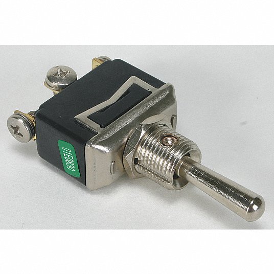 Toggle Switch: SPDT, 3 Connections, Momentary On/Off/Momentary On, 1 1/2 hp HP, Screw