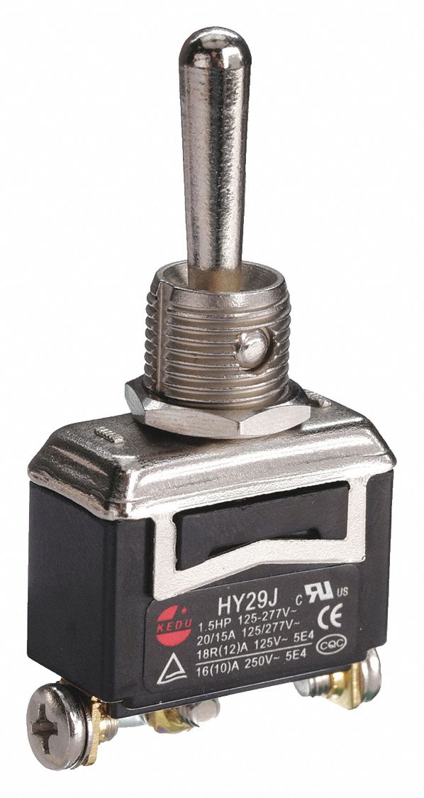 TOGGLE SWITCH, 3 POSITION, 3 CONNECTIONS, SPDT, SCREW TERMINALS CONNECTION, HY29 SERIES