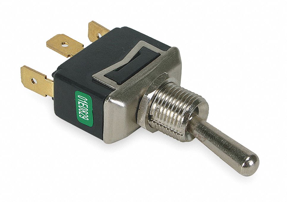 POWER FIRST Toggle Switch, Number of Connections 3, Switch Function