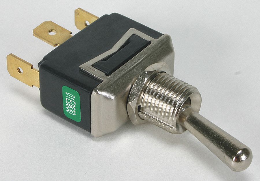 POWER FIRST Toggle Switch, Number of Connections 3, Switch Function