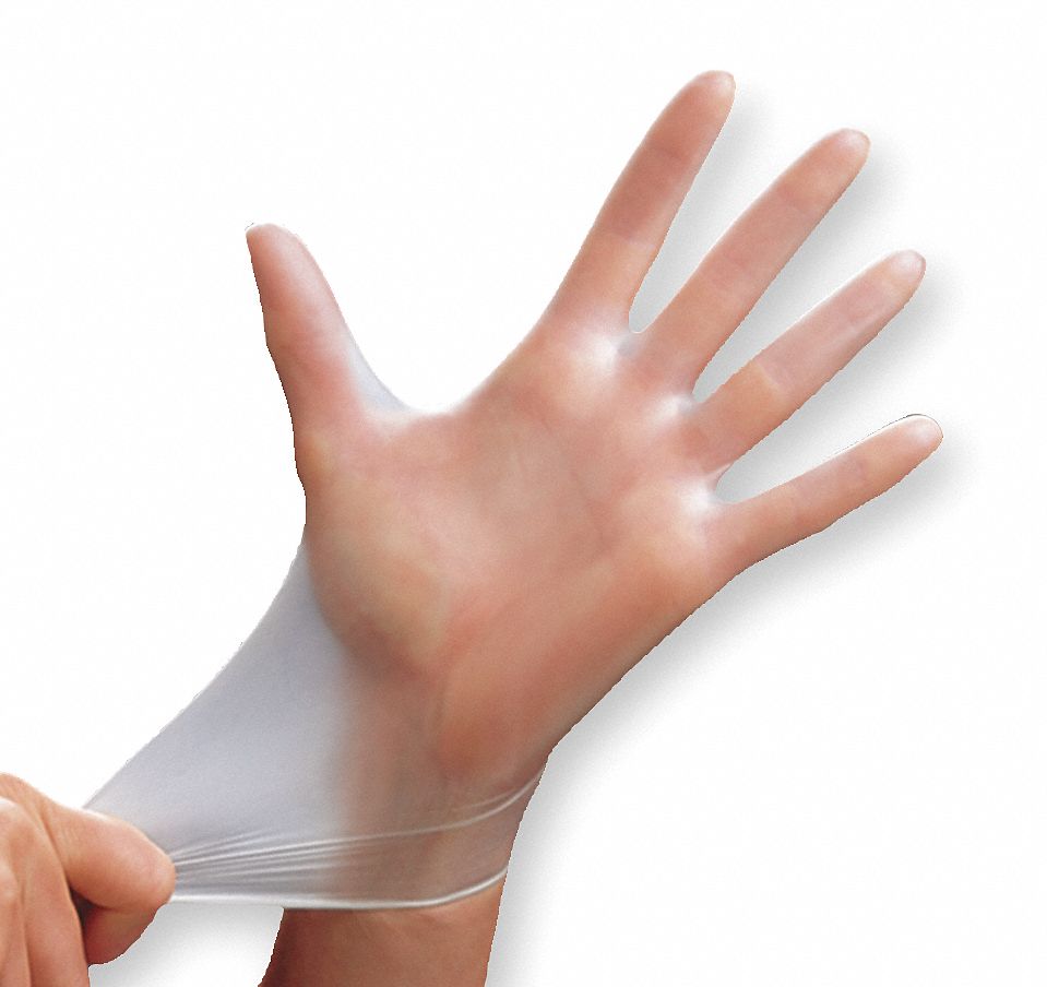  BLAZOR Guantes de vinilo transparente, guantes