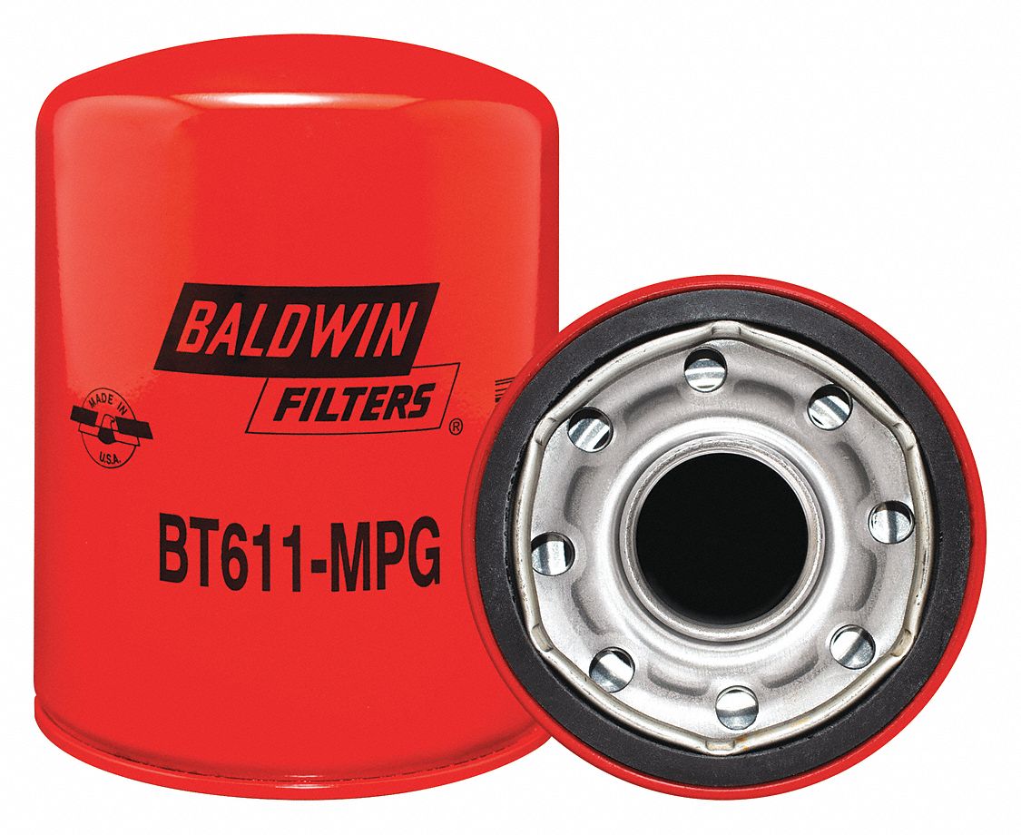 BALDWIN FILTERS SpinOn Oil Filter, Length 6 9/32 in, Outside Dia. 4
