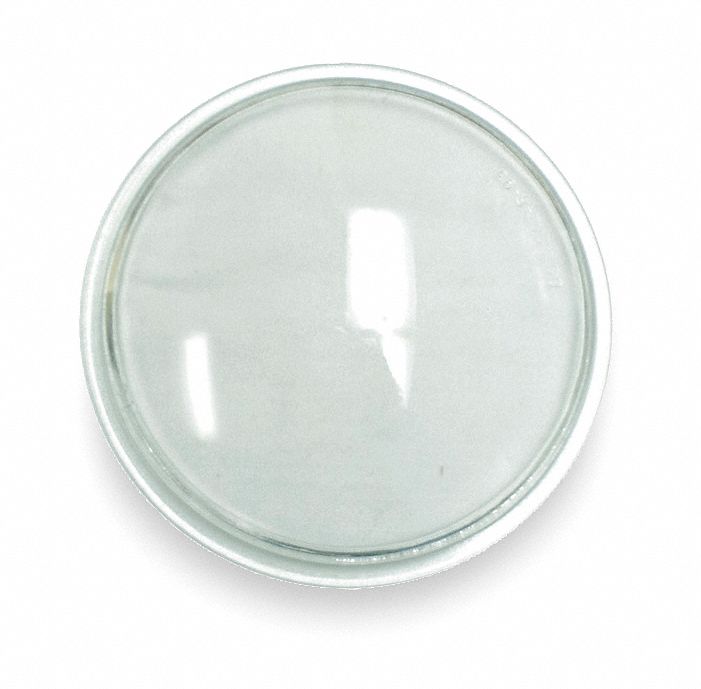 GROTE Round Lens, Clear, Glass 2VNC609561 Grainger