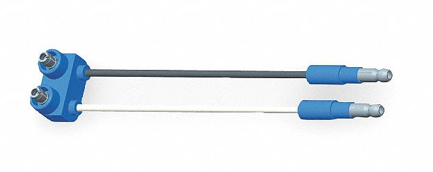 PIGTAIL, PL-10 CONNECTOR/SLIM-LINE 0.18 IN MALE BULLET, 2 WIRES, 5 IN WIRE L, 3 CONNECTORS