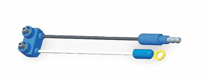 PIGTAIL, PL-10 CONNECTOR/RING TERMINAL/STD 0.180 IN MALE BULLET, 2 WIRES, 5 IN WIRE L