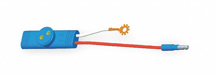 PIGTAIL, SENTRY LIGHT/SLIM-LINE 0.18 IN MALE BULLET/RING TERMINAL, 2 WIRES, 5 IN WIRE L