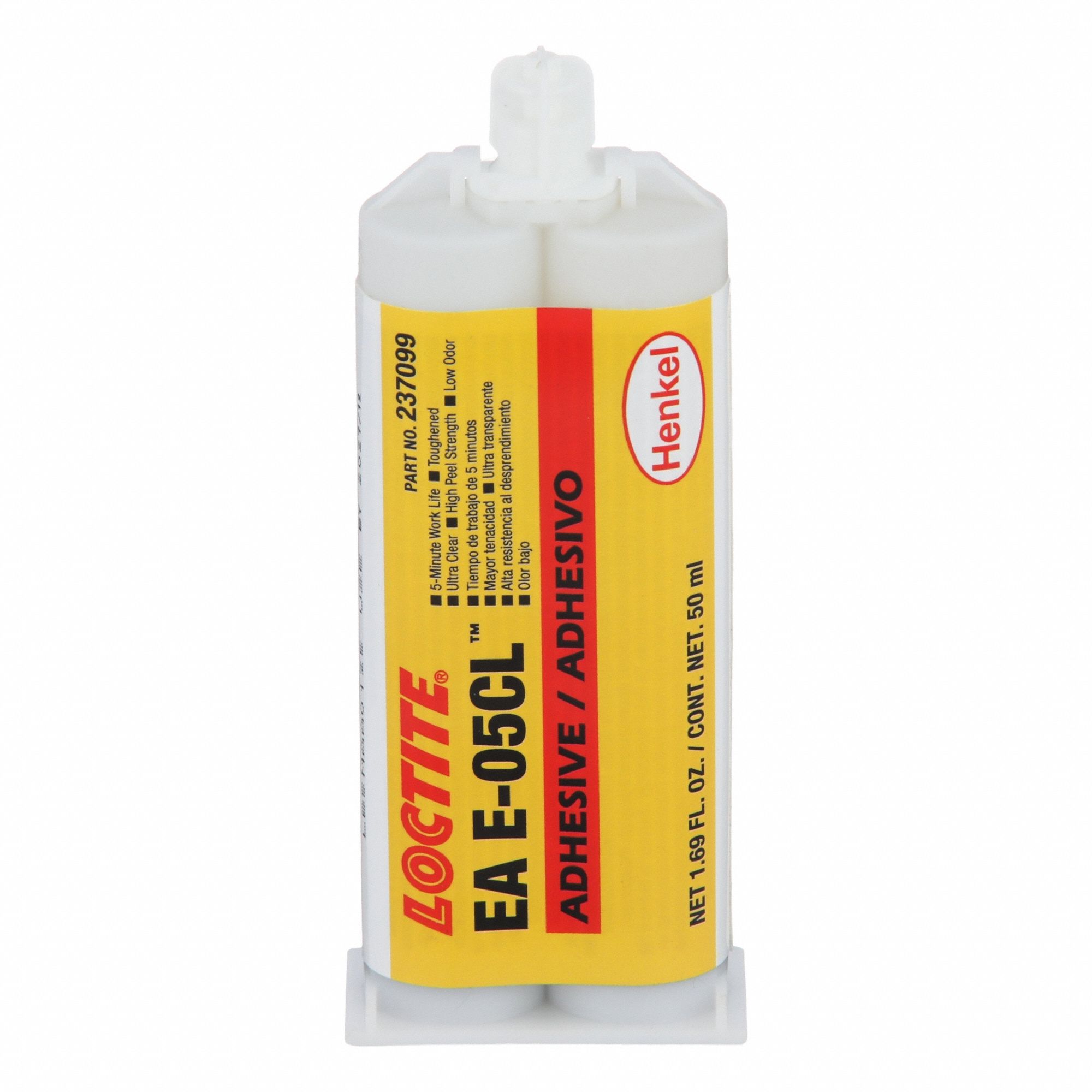 LOCTITE Adhesivo Epoxi, Hysol E-05CL™ Cartucho Doble, 50mL, Color Claro ...