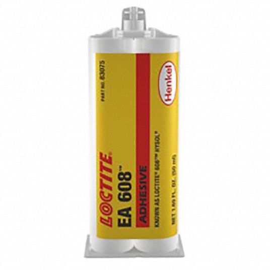 LOCTITE Epoxy Adhesive 608, Heat Cured, 50 mL, DualCartridge, Clear