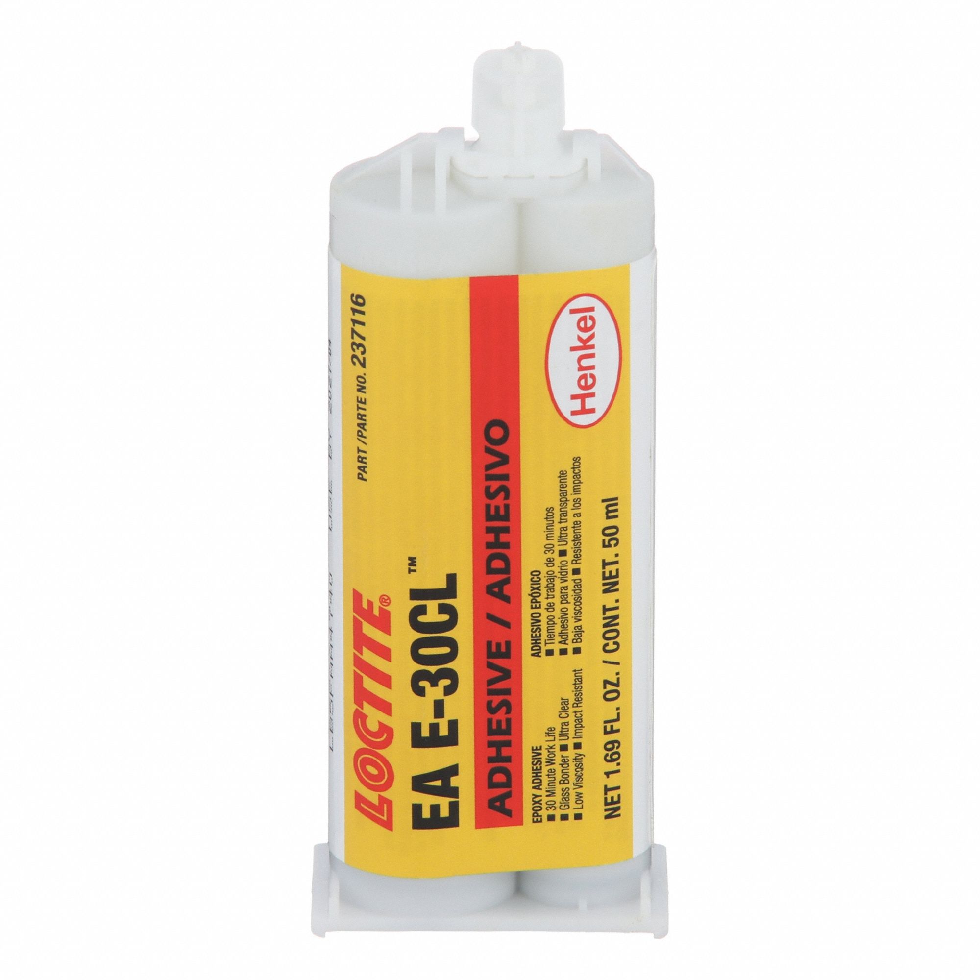 LOCTITE Adhesivo Epoxi , Hysol 30-CL Cartucho Doble , 50mL , Color ...