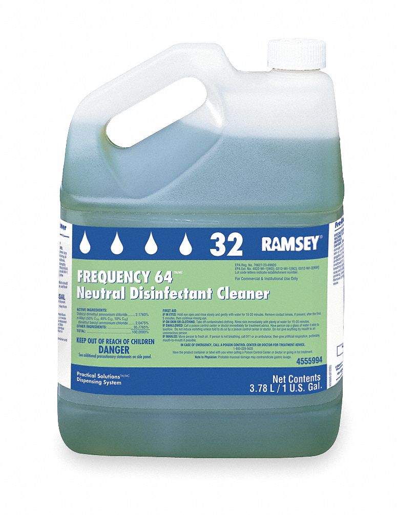 RAMSEY, Concentrated, Fresh, Neutral Disinfectant Cleaner 2VRT3