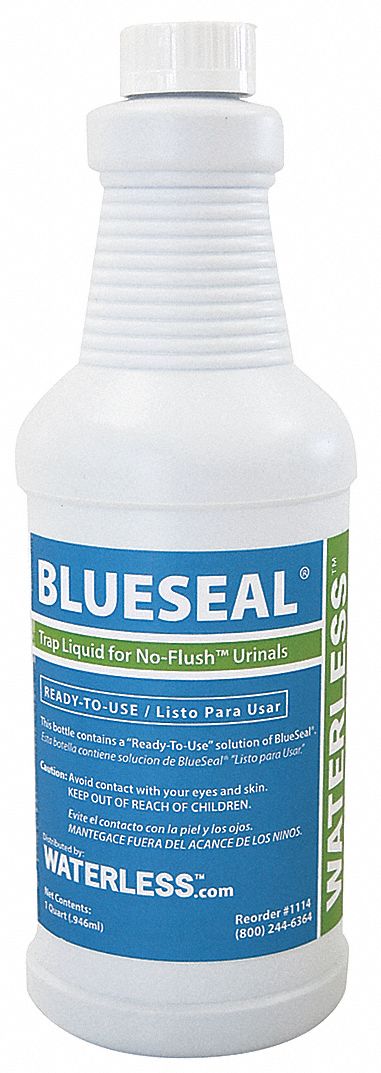 Waterless Urinal Sealant: Fits Universal Fit Brand, For Universal Fit, 1 qt, Liquid