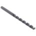 Fractional-Inch Black-Oxide Finish Spiral-Flute High-Speed Steel Taper Length Drill Bits