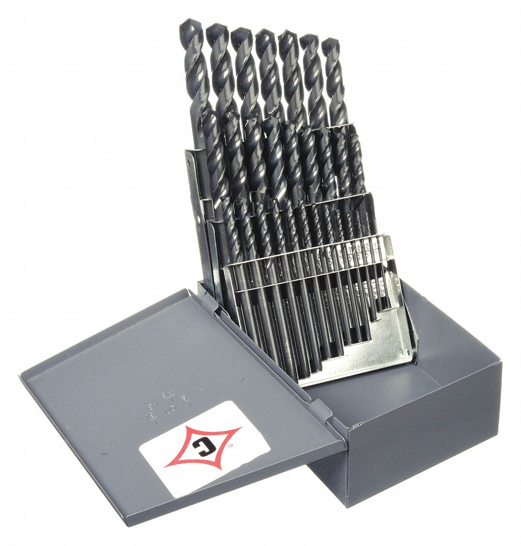 SCREW MACHINE DRILL BIT SET, 1/16 IN SMALLEST DRILL BIT, 29 DRILL BITS, BLACK OXIDE