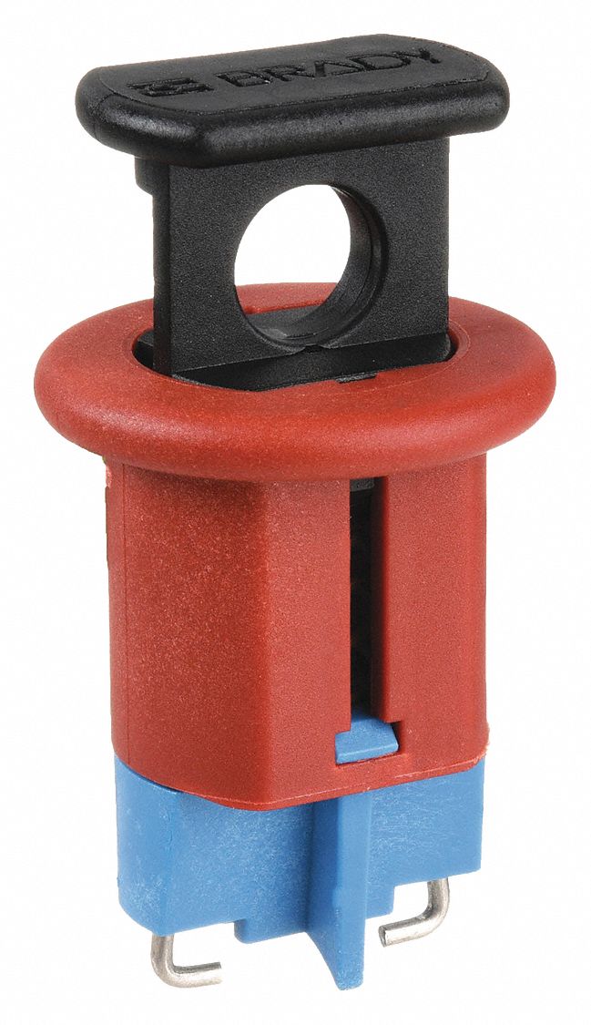 CIRCUIT BREAKER LOCKOUT, PIN-IN, FOR 120/277V AC VOLT, FOR MINI CIRCUIT BREAKER TYPE, 6 PK