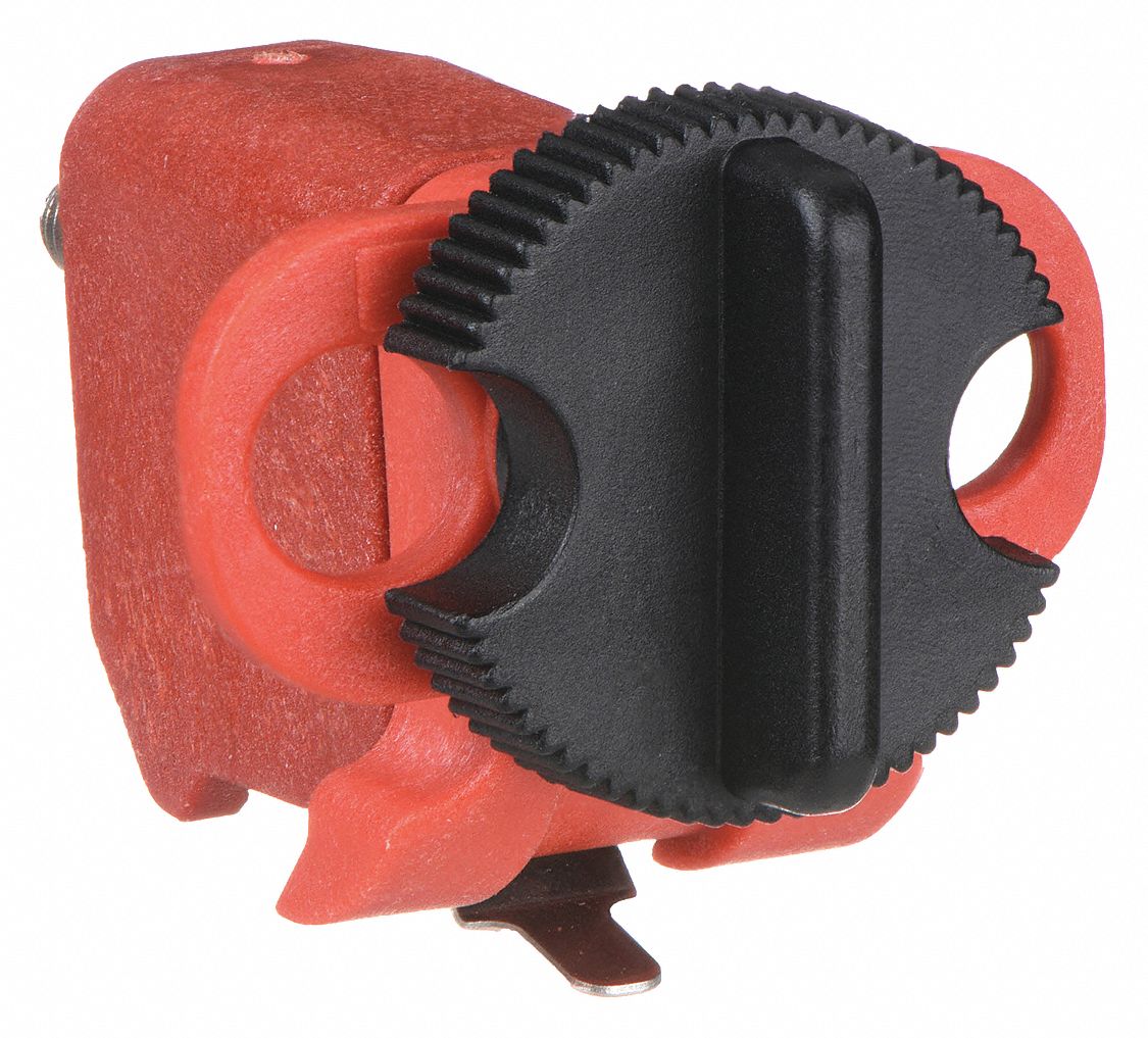 DIN STYLE MINIATURE BREAKER LOCKOUT, CLAMP-ON, FOR 120/277V AC VOLT