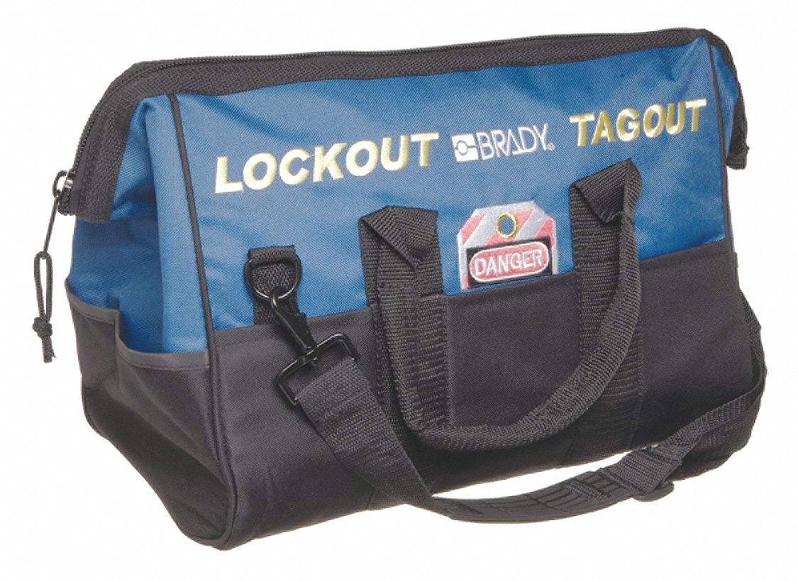 2VU43 - Lockout Bag Unfilled Blue