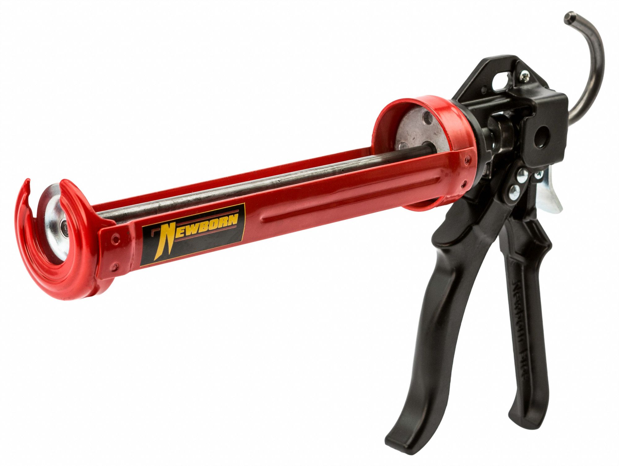 NEWBORN Caulk Gun, Smooth Rod, Welded Steel Body HighThrust Mechanism