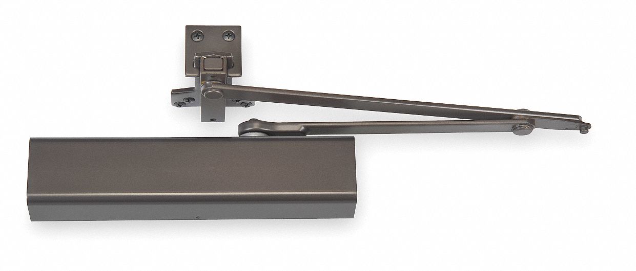 Door Closer: Parallel Mounting Type, Grade 1 - Heavy Duty, Bronze, 13 in Lg