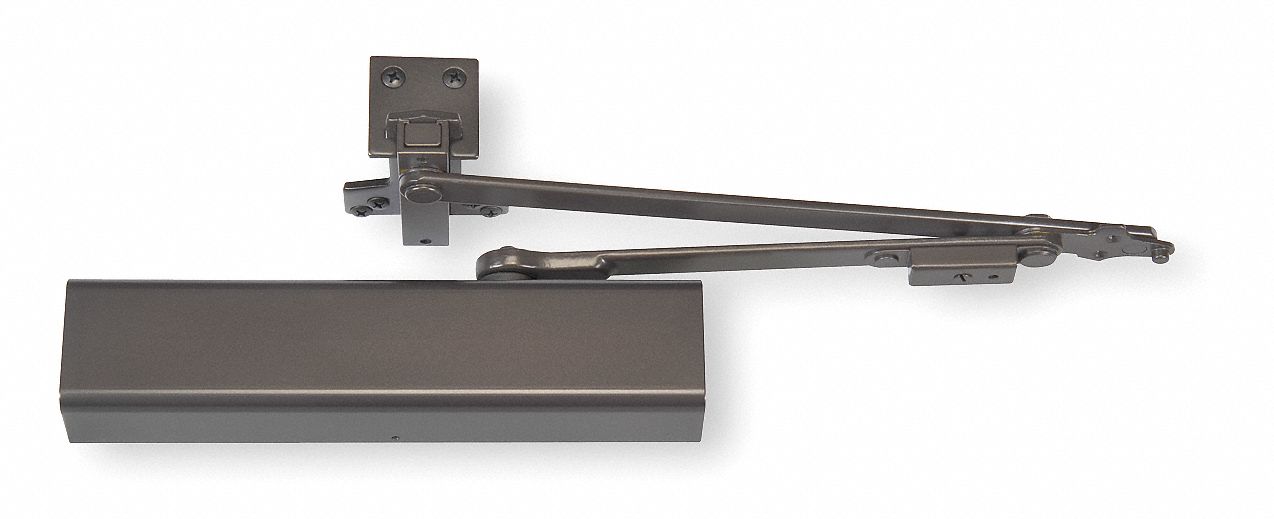 Door Closer: Parallel Mounting Type, Grade 1 - Heavy Duty, Bronze, 13 in Lg