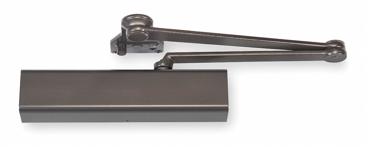 Door Closer: Parallel Mounting Type, Grade 1 - Heavy Duty, Bronze, 13 in Lg