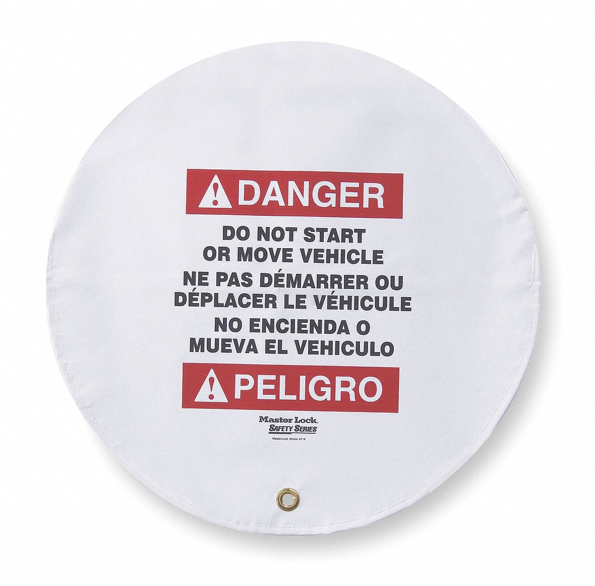 2VZD2 - Danger Sign 16 x 16In R and BK/WHT Vinyl