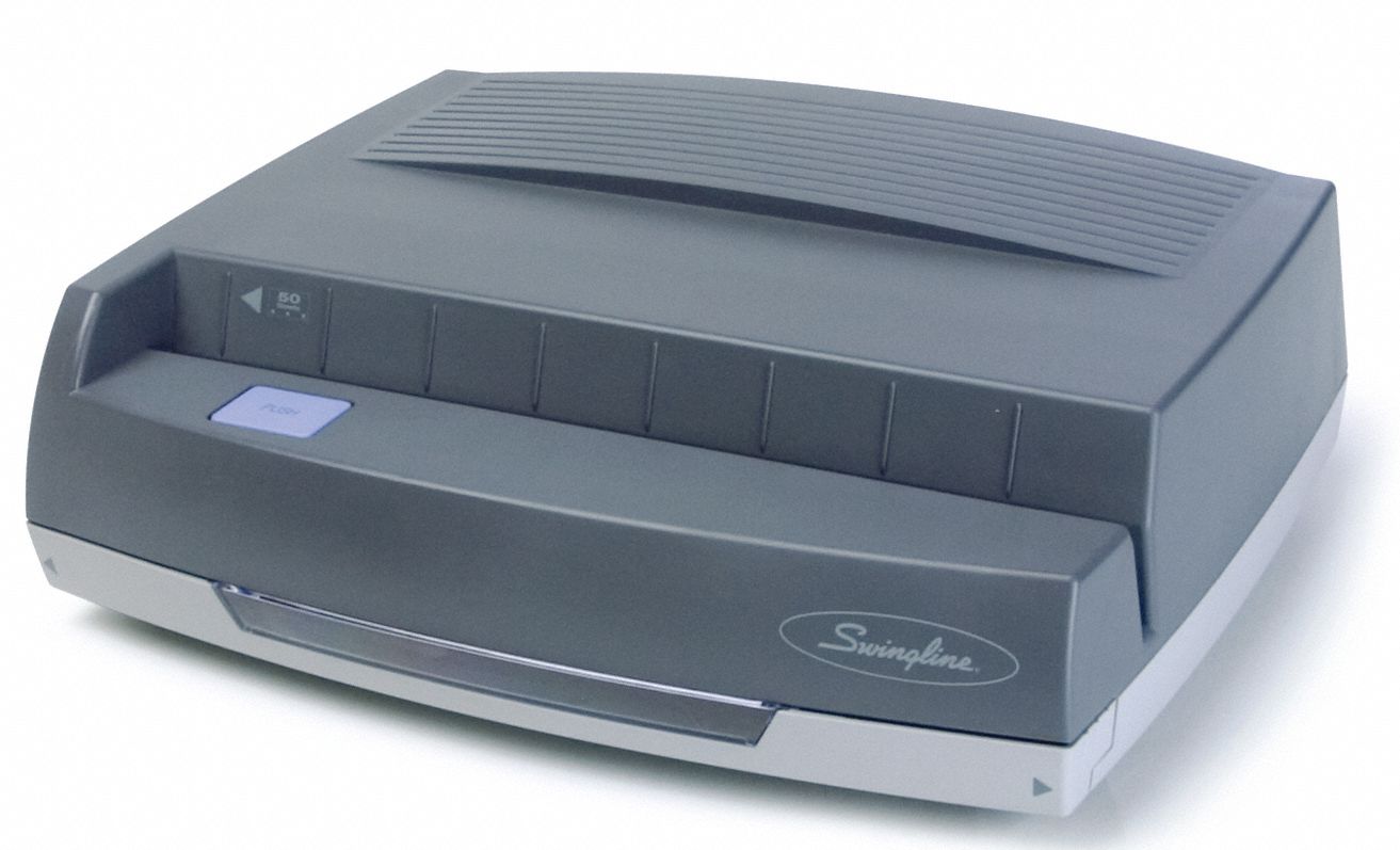 SWINGLINE ThreeHole Electric Paper Punch 50 Sheet Capacity, Metal