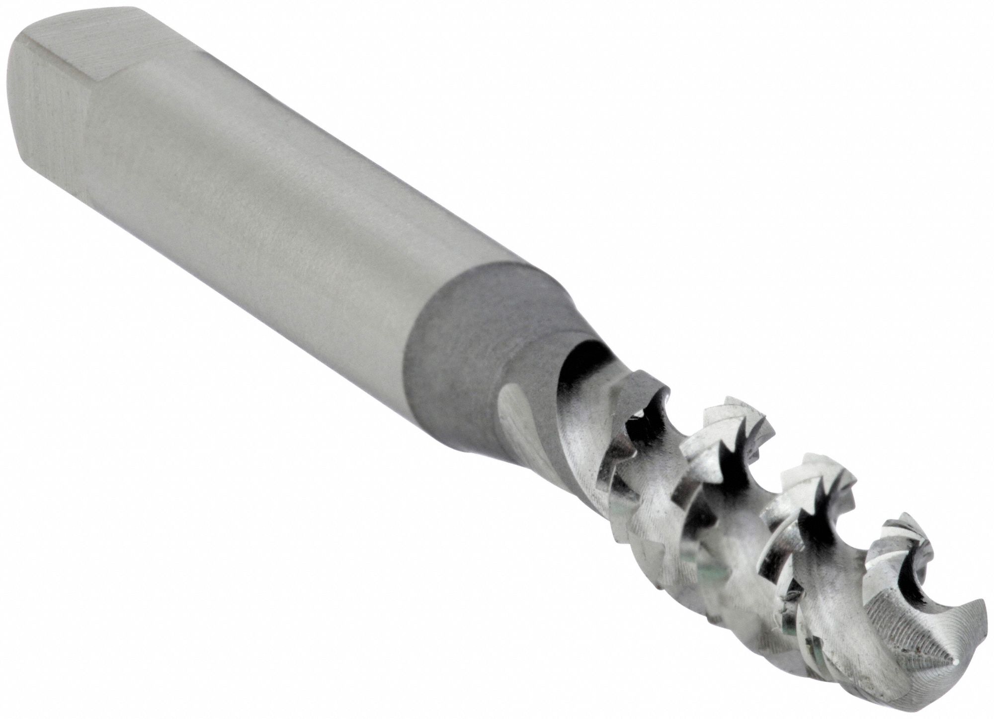 Spiral Flute Tap: #8-32 Thread Size, 3/8 in Thread Lg, 2 3/32 in Overall Lg, Plug, Right Hand