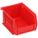 BIN HANGING 5.375X4.125X3 RED