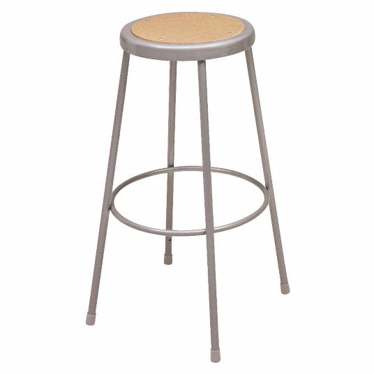 KI, 30 in Overall Ht, 14 in Seat Wd, Round Stool - 2W249|630 - Grainger
