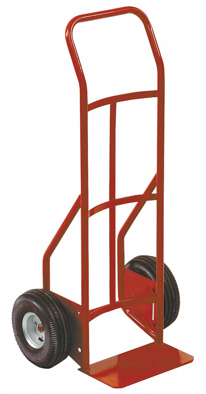 STANDARD STEEL GENERAL PURPOSE HAND TRUCK, 650 LB LOAD CAPACITY, 14 X 8 IN, PNEUMATIC, STD