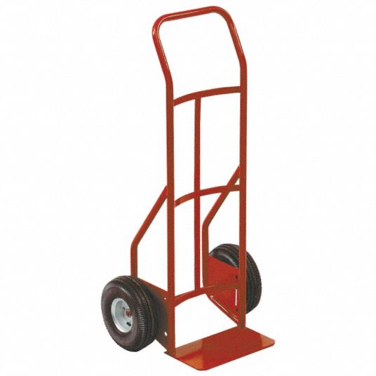 Heavy-Duty Hand Truck, Continuous Handle, Steel, 50 Height